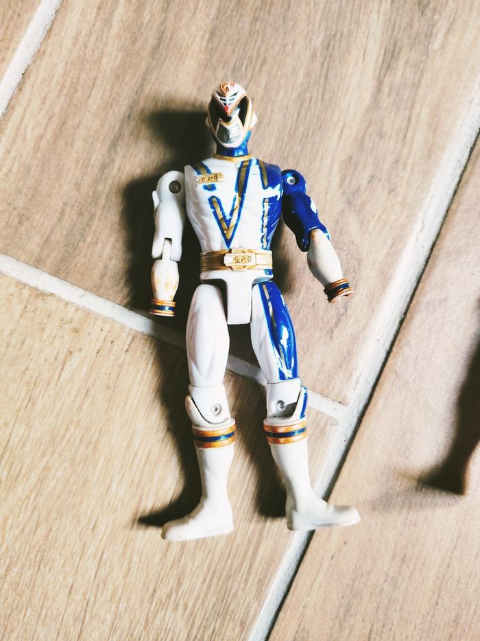 🙅 Power rangers Time force rouge/ Lost galaxy bleu/ Spd - Lot de 3 Figurines - photo numéro 7
