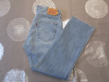 Jean Levi’s 501 coupe régular droite 100% Coton W33 L32 Bleu Clair (J127)