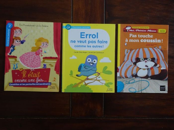 Lot de 3 livres premières lectures CP niveau 2
