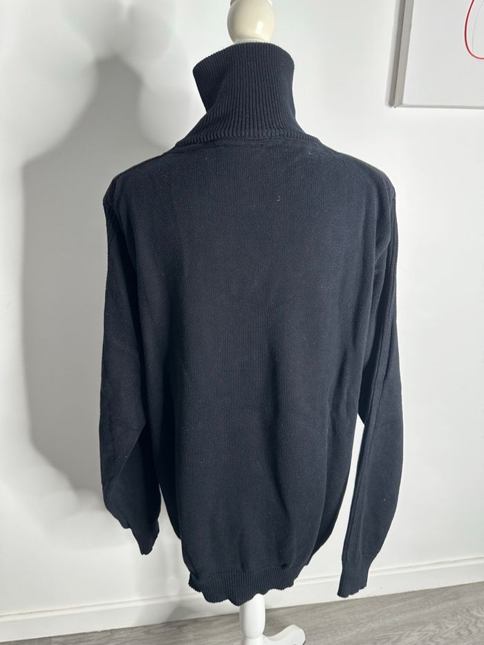 Pull col montant noir Mondaca TXXL