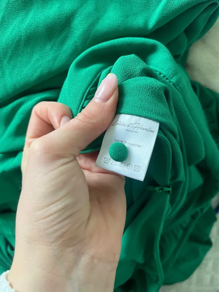 Robe verte longue - photo numéro 4