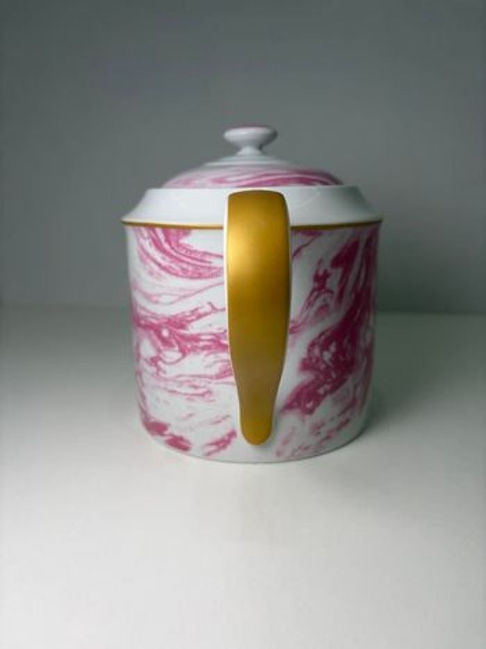 Théière Magique RICE - Effet Marbré Rose & Or - photo numéro 5