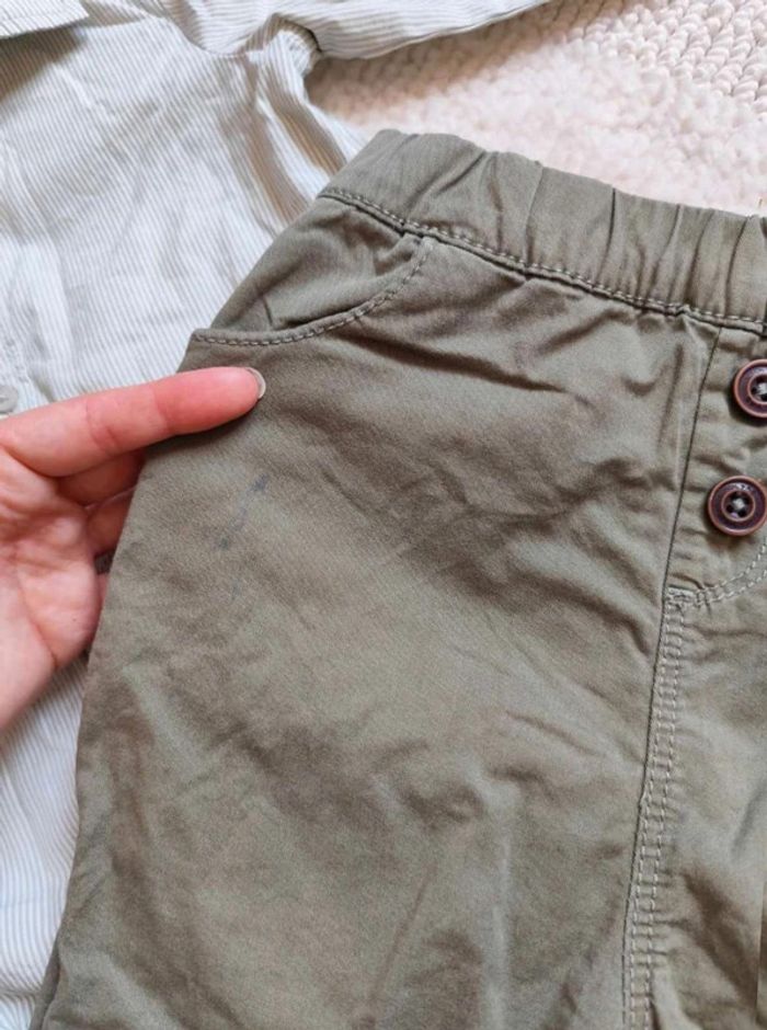 Ensemble body chemise rayé Kiabi et pantalon tao - photo numéro 4