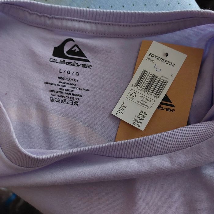 T shirt neuf Quicksilver L homme - photo numéro 5