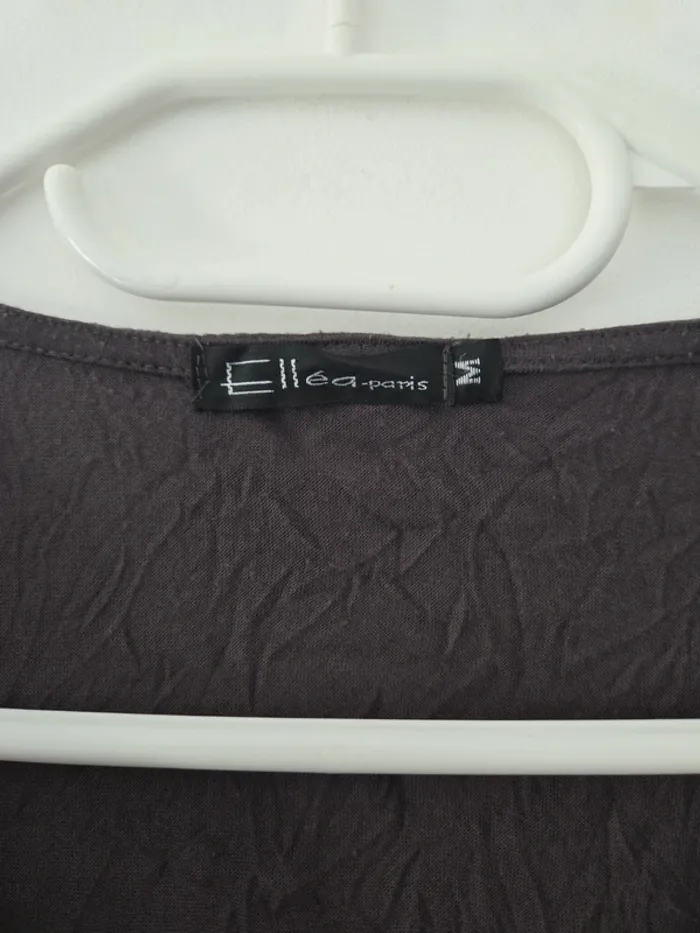 Cardigan filet femme marron mi long TBE taille M Elléa paris - photo numéro 2