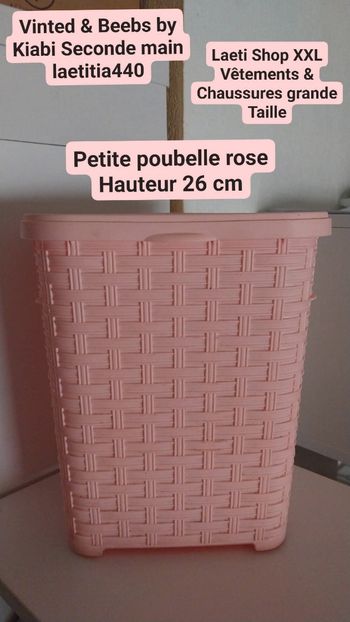 Petite poubelle rose