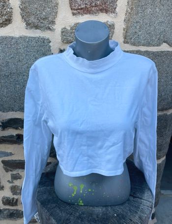 Sous pull blanc à manche longue - Prettylittlething 