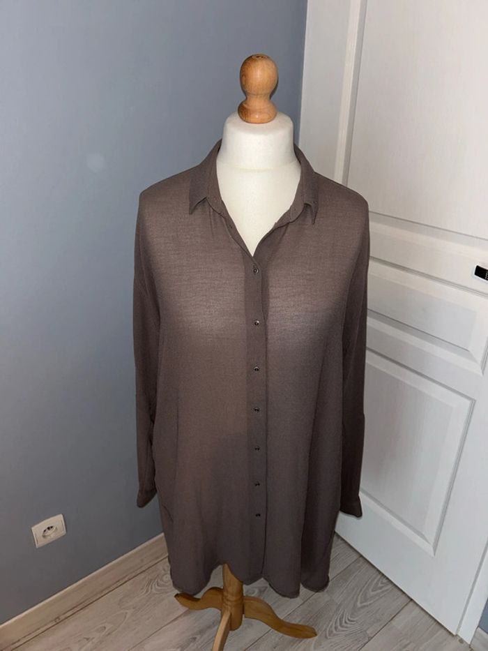 Chemise légère oversize Mango grise L