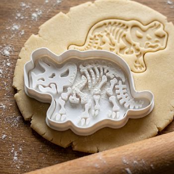 Emporte-pièce Dinosaure Tricératops Squelette - Découpoir Biscuits et Pâte à Sucre