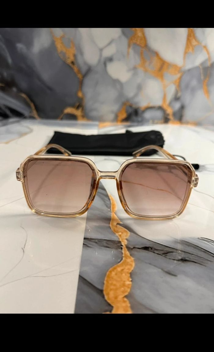 Lunettes de Soleil Fantaisie Marron Clair