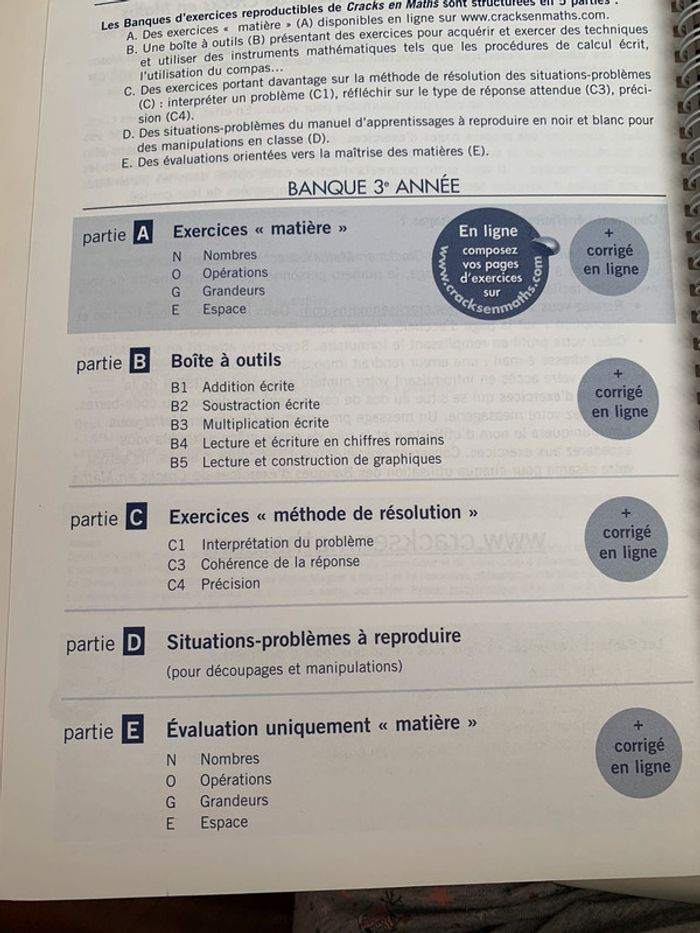 Cracks en maths 3 Banque d'exercices reproductibles - photo numéro 10