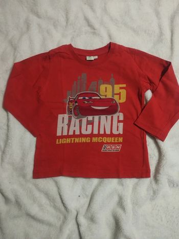 T-shirt manches longues cars 3 ans