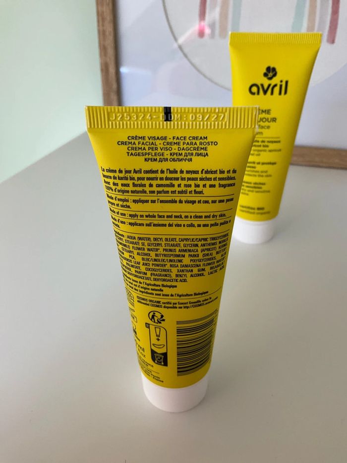 Lot de tubes de crèmes visages avril - photo numéro 5