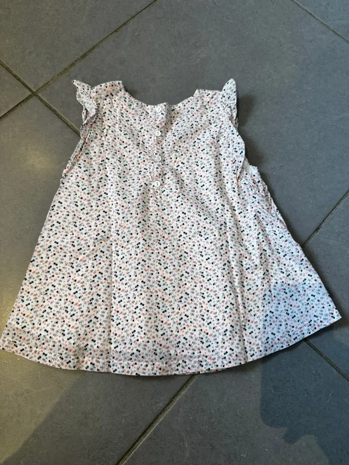 T shirt sans manches avec 4 boutons dans le dos - Marese - Liberty - Blanc - 6 ans - photo numéro 3