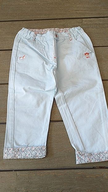 Pantacourt vert d'eau 6 ans