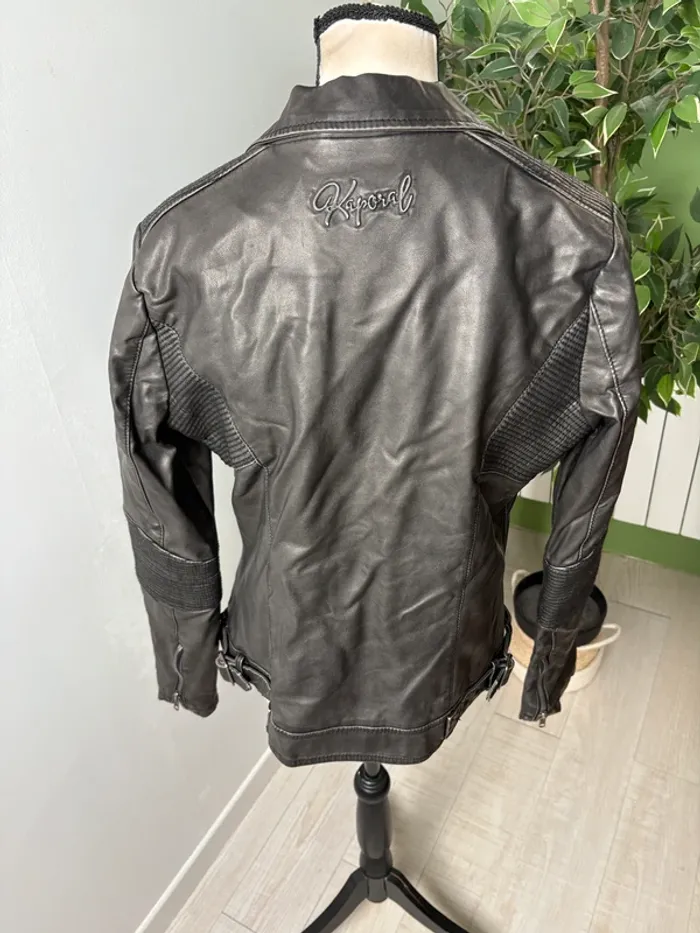 Perfecto en cuir synthétique Kaporal | Noir | Taille 38 - photo numéro 2