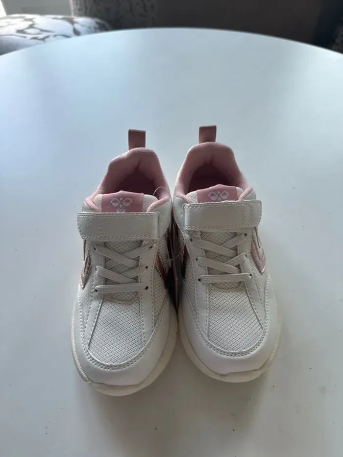 Baskets Hummel lumineuses blanches et roses – Taille 33 - photo numéro 5