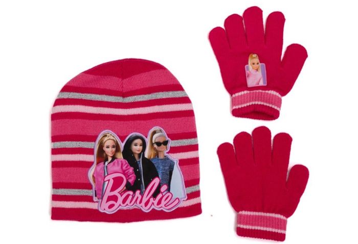 Bonnets gants TAILLE UNIQUE barbie rose  fille  enfants  et  Bonnets gants  ensemble pat patrouille  garçons et dragon ball z et spider man - photo numéro 2