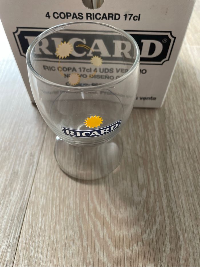 4 verres Ricard 17 cl neuf dans carton emballage jamais utilisé - photo numéro 2
