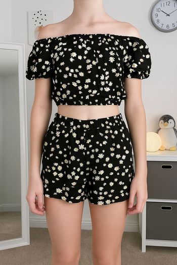 Ensemble short et croc top shein 130cm