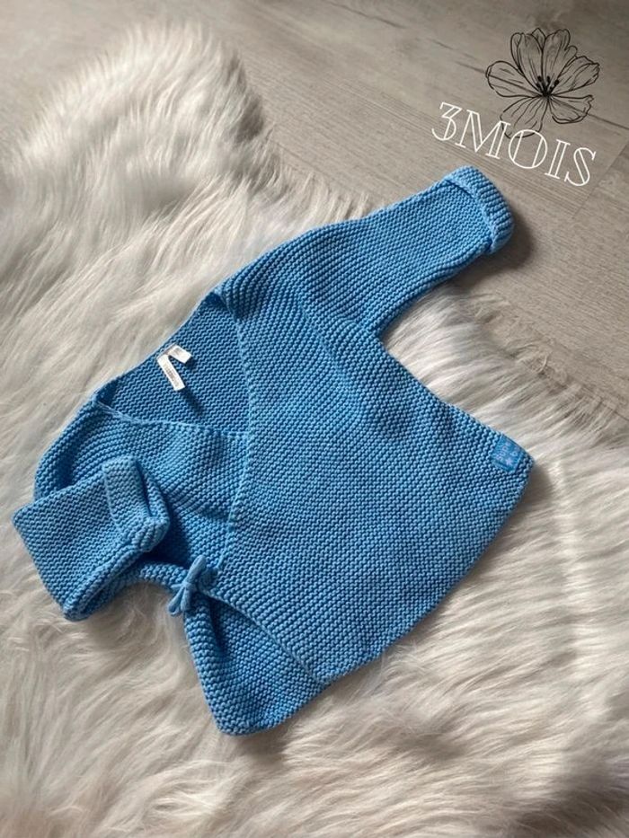 Gilet cache cœur en maille🌸