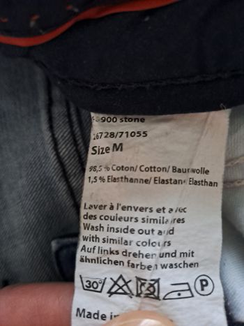 Jeans homme délavé.