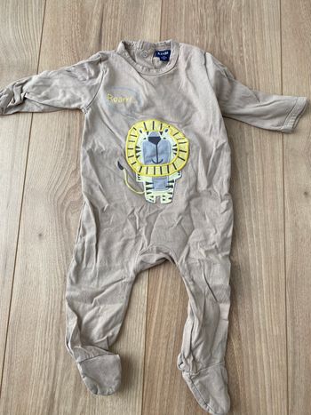 Pyjama coton lion 3 mois