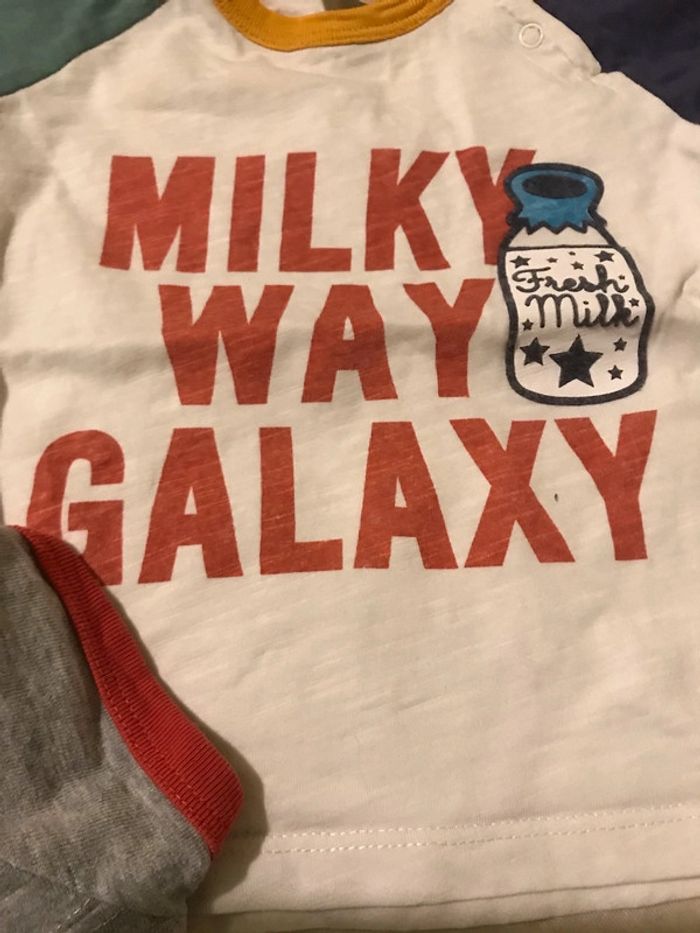 Ensemble tee shirt Manche longue et un manche courte +jeans+chaussures - photo numéro 19