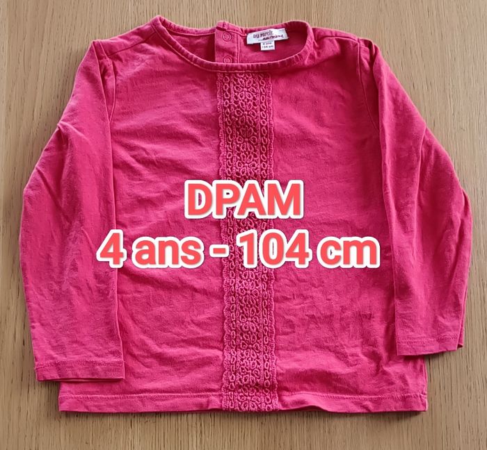 T-shirt manches longues Du Pareil Au Même 4 ans 104 cm fille