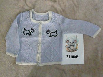 Gilet gris 24 mois
