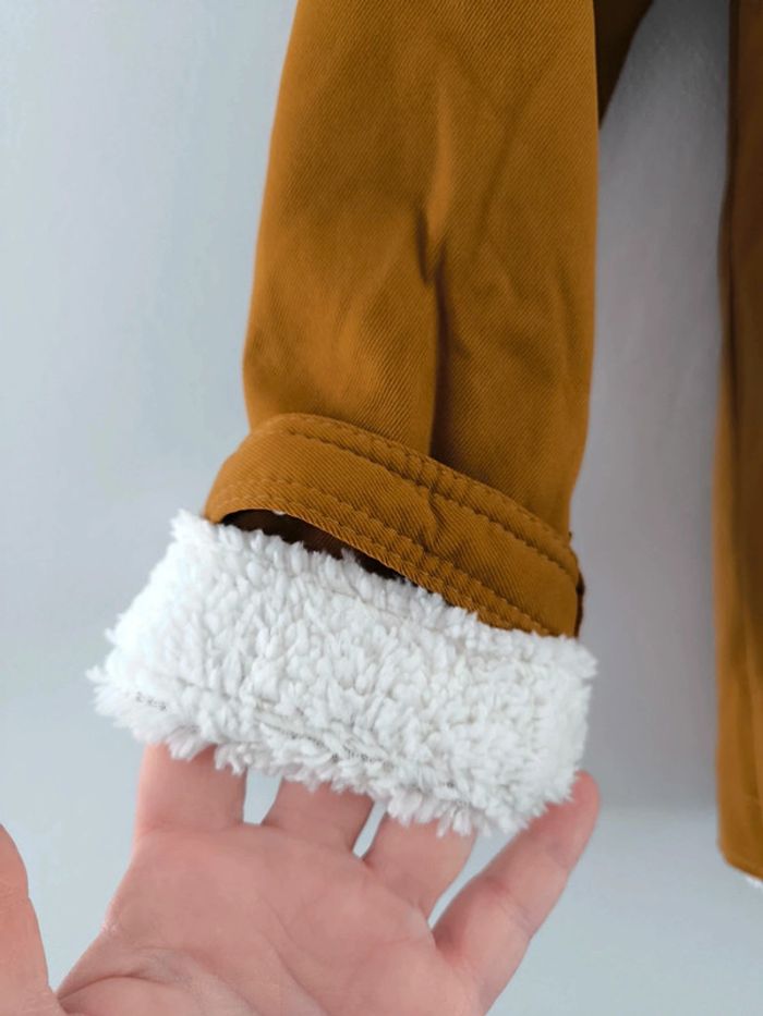 Veste marron avec intérieur teddy Taille S Neuve sans étiquette - photo numéro 2