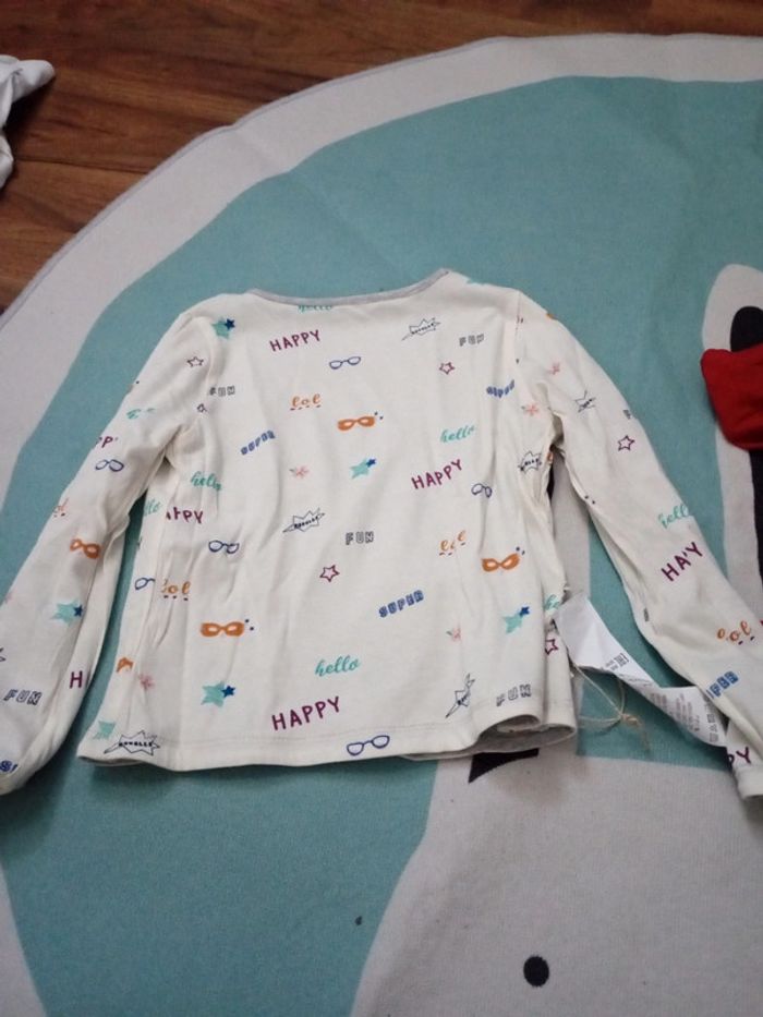 Lot 2 t-shirts manches longues neufs 3 ans - photo numéro 5