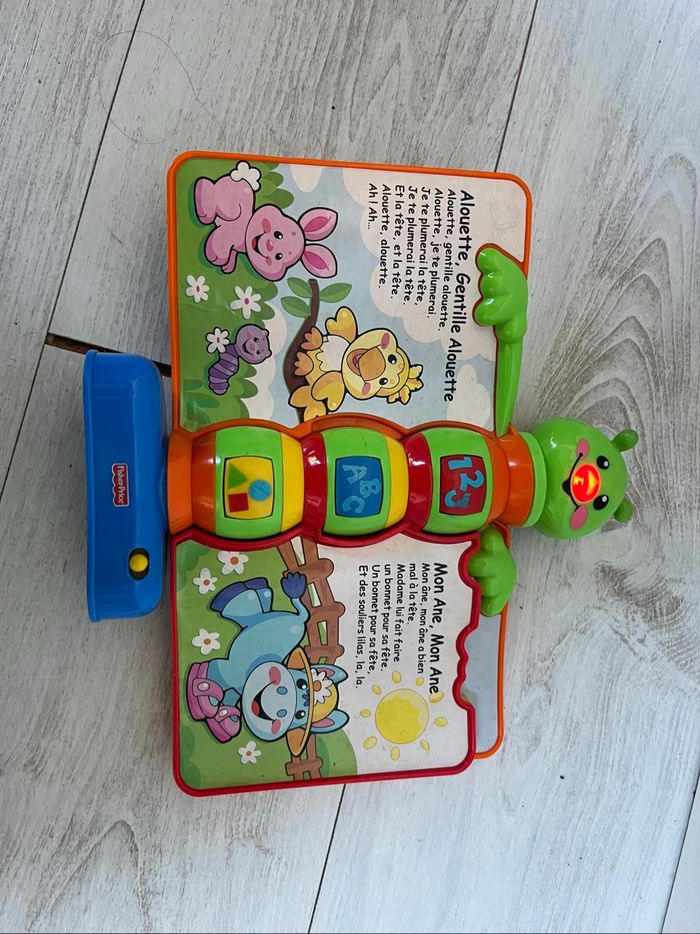 Livre d’éveil rigolotronique chenille Fisher Price - photo numéro 3