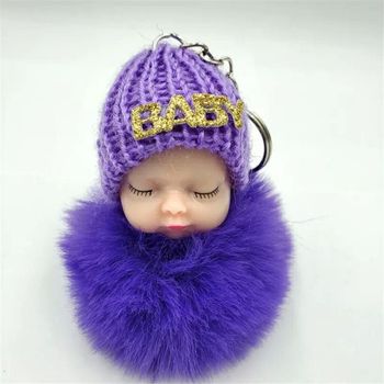 Porte-clés "Bébé" violet