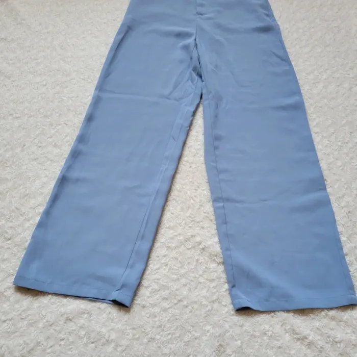 Pantalon large fluide bleu clair - photo numéro 2