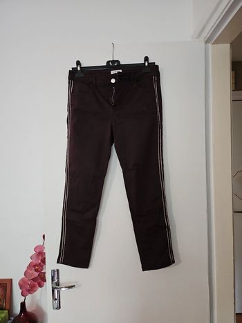 Pantalon court marron cache cache