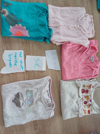 Lot tee shirt 10 ans