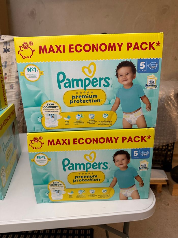 Lot couche Pampers Premuim Protection T5