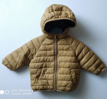 Zara doudoune légère moutarde