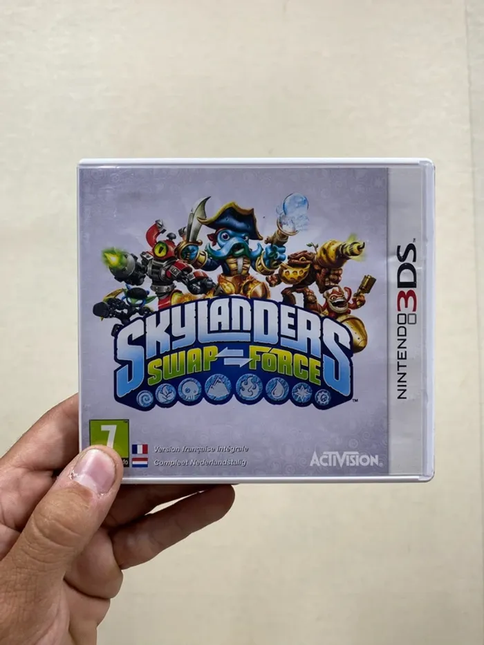 🎮 Skylanders Swap Force sur Nintendo 3DS – Complet avec carte personnage Rattle Shake