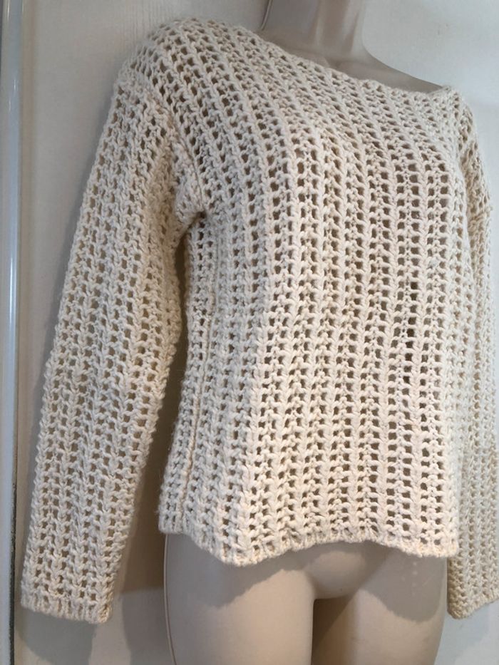 Esprit pull blanc cassé taille M - photo numéro 17