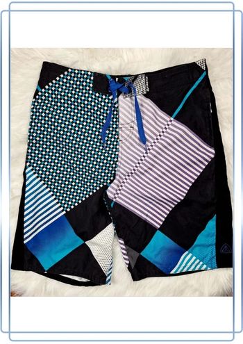 short de bain imprimé/brodé firefly - homme taille S - multicolore (517)