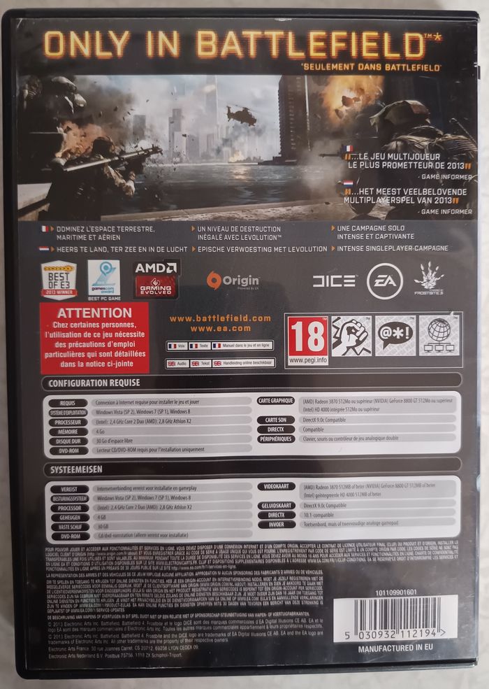 Jeu PC Battlefield 4 COMPLET - photo numéro 4