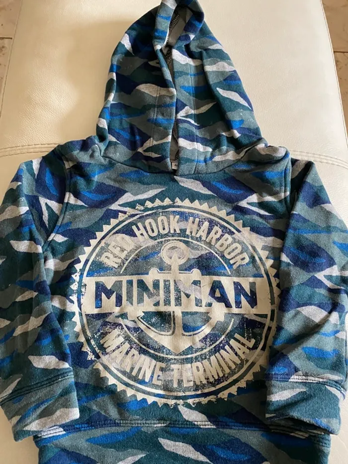 Sweat à capuche militaire camouflage Miniman 4 ans