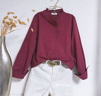Chemise Bordeaux taille S/M 🌸