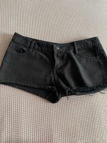 Short jean noir taille 38