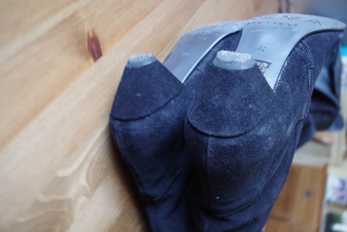 Cuissardes noires San marina Cuir de veau suédé T 39 - photo numéro 7