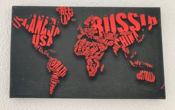 Tableau impression monde