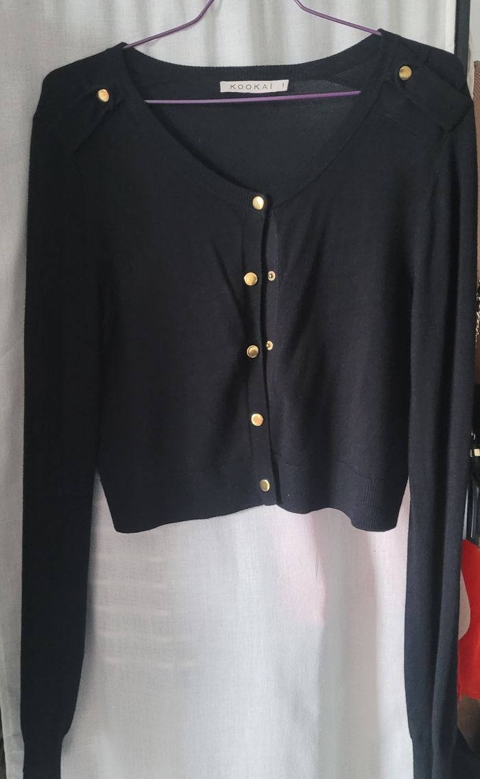Cardigan Kookai taille 1 noir