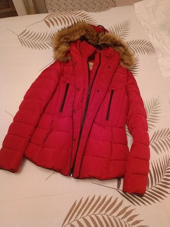 Manteau rouge femme